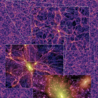 ilustracja struktury galaktyk